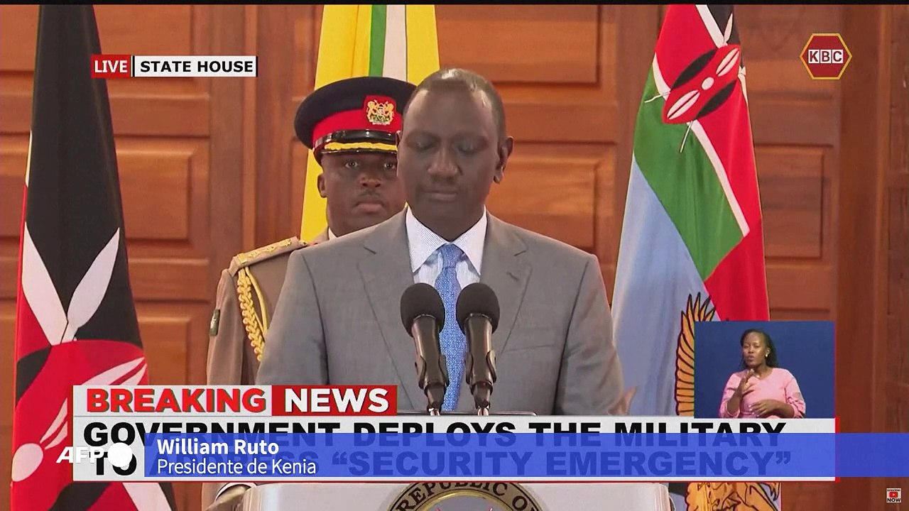 Presidente de Kenia promete reprimir la "anarquía" tras protestas mortíferas