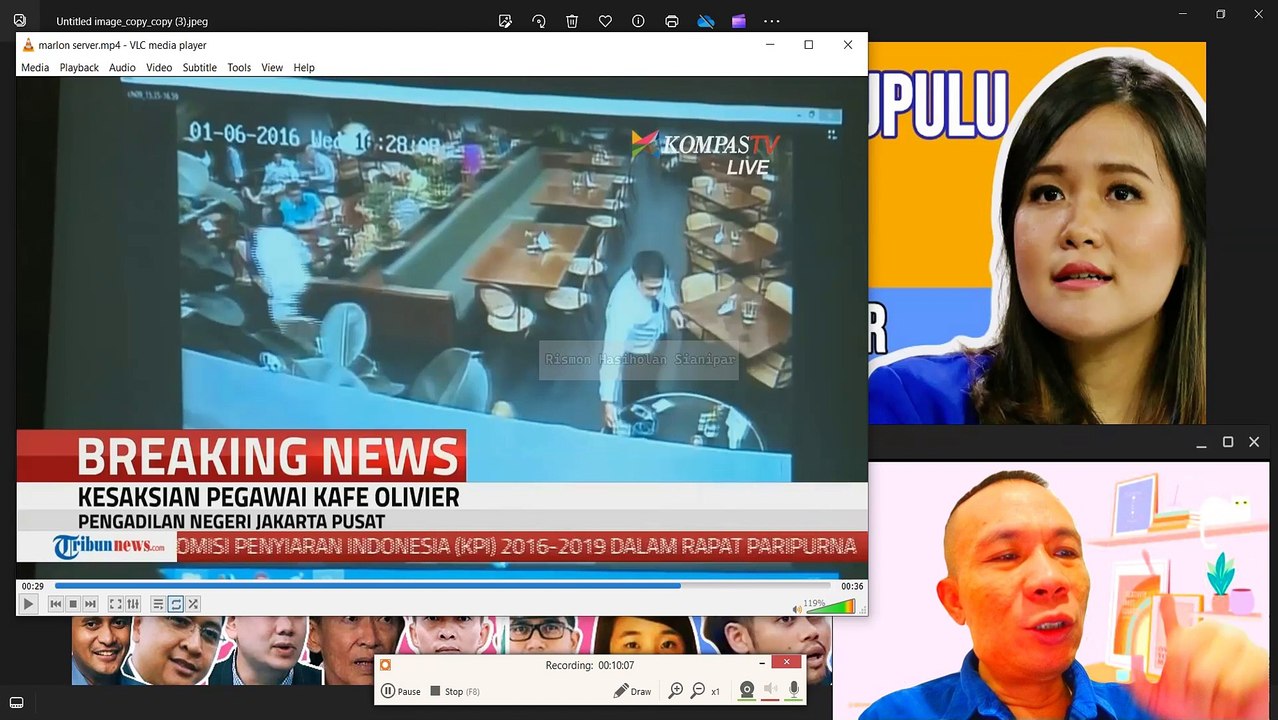 BINSAR GULTOM PAKAI SAKSI DUSTA MARLON NAPITUPULU DARIPADA BUKTI MATERIAL VIDEO CCTV