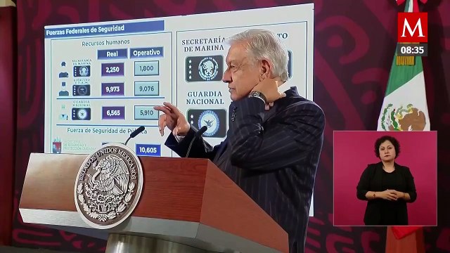 AMLO destaca el trabajo de la Guardia Nacional y las Fuerzas Armadas