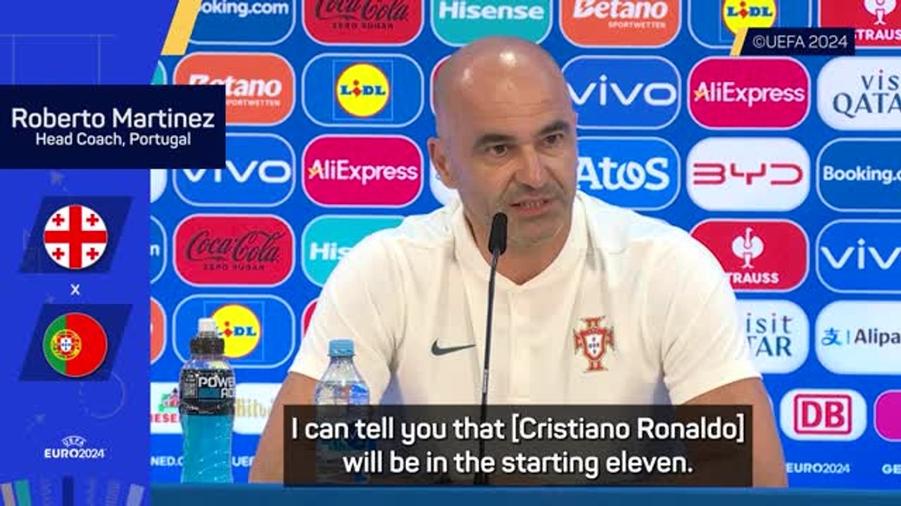 Martinez confirms Ronaldo will start against Georgia