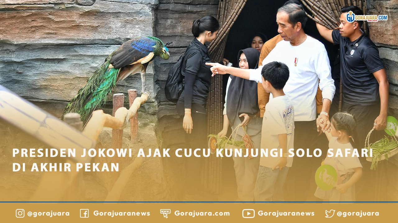 PRESIDEN JOKOWI AJAK CUCU KUNJUNGI SOLO SAFARI DI AKHIR PEKAN