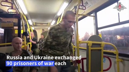 Ukraine and Russia exchange 90 prisoners of war each