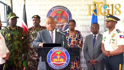 Premye minis Dr. Garry Conille mande popilasyon an kanpe dèyè fòs lòd yo pou mete lapè nan peyi a.