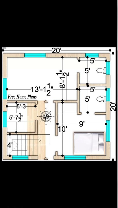 20x20 Home Plan 402