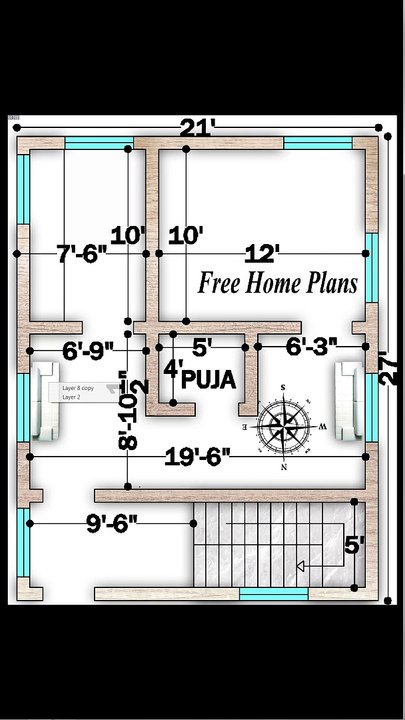 21x27 Home Plan 408