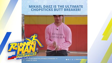 Running Man Philippines 2: Mikael Daez is the ULTIMATE CHOPSTICKS BUTT BREAKER (Episode 14)