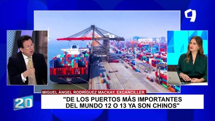 Miguel Rodríguez Mackay: "De los puertos más importantes del mundo 12 o 13 son chinos"