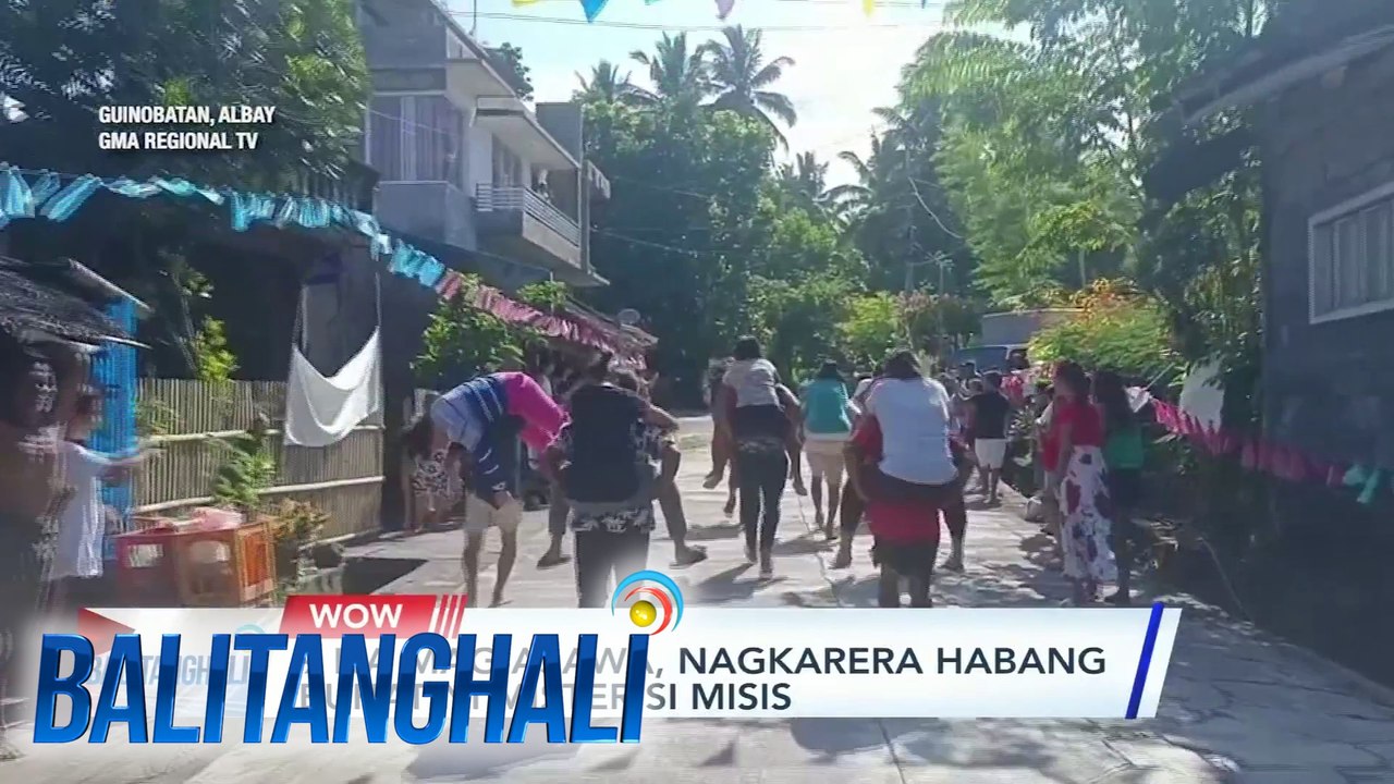 9 na mag-asawa, nagkarera habang buhat ni mister si misis | Balitanghali