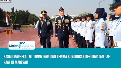Kasau Marsekal M. Tonny Harjono Terima Kunjungan Kehormatan CAF RAAF di Mabesau