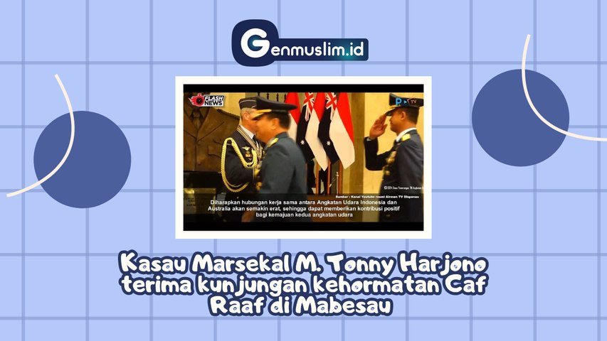 Kasau Marsekal M. Tonny Harjono terima kunjungan kehormatan Caf Raaf di Mabesau