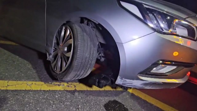 '음주운전' 도로 경계석 들이받아... 면허 취소 수준 / YTN