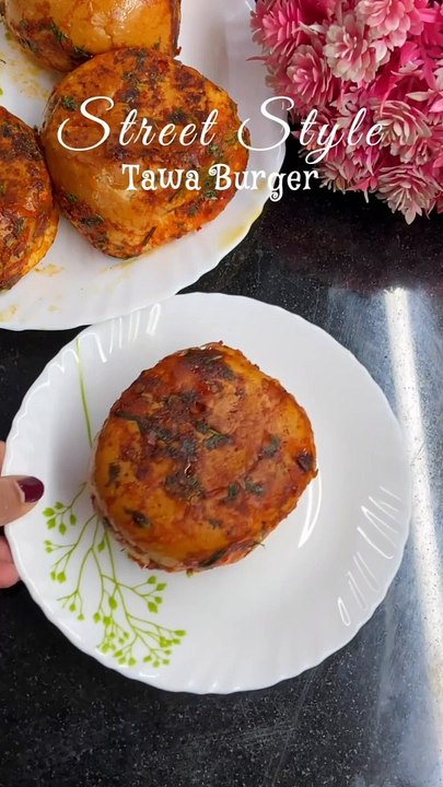 Instant Desi tawa burger street style