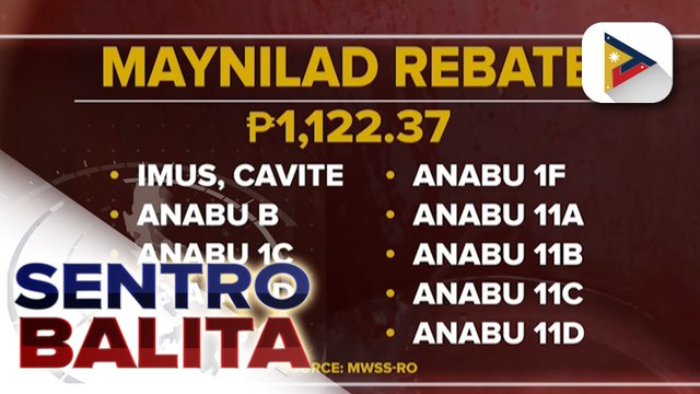 Mga customer ng Maynilad sa Imus, Cavite, makatatanggap ng balik-bayad