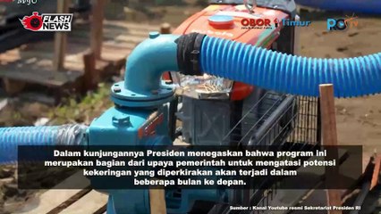 Presiden Jokowi Tinjau program bantuan Pompa Air di Jawa Tengah