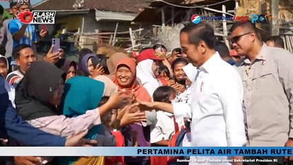 JOKOWI TINJAU POMPA AIR UNTUK ATASI KEKERINGAN DI JAWA TENGAH