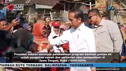 Jokowi Tinjau Program Bantuan Pompa Air di Jawa Tengah untuk Atasi Kekeringan