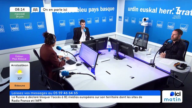 Peio Dufau du Front Populaire et Serge Rosso du RN en campagne dans les Pyrénées-Atlantiques