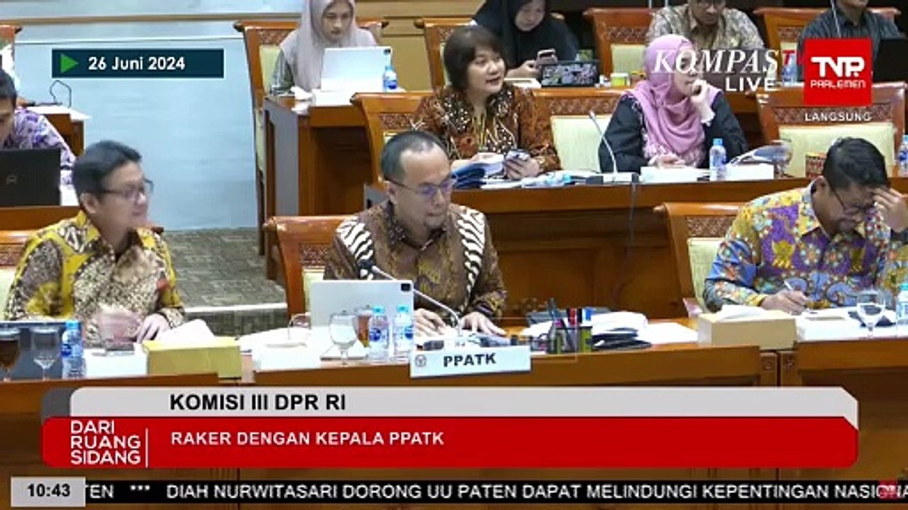 Rapat Komisi III DPR, Fraksi Demokrat Santoso: Saya Lihat PPATK Ini Seperti Macan Ompong