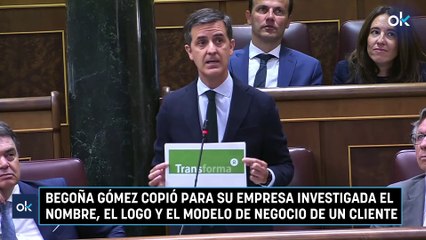 Begoña Gómez copió para su empresa investigada el nombre, el logo y el modelo de negocio de un cliente