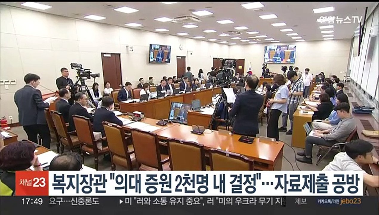 조규홍 복지장관 "의대 증원 2천명 내 결정"…청문회 '자료제출' 공방