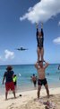 Couple Visits Popular Beach Where Airplanes Fly Low