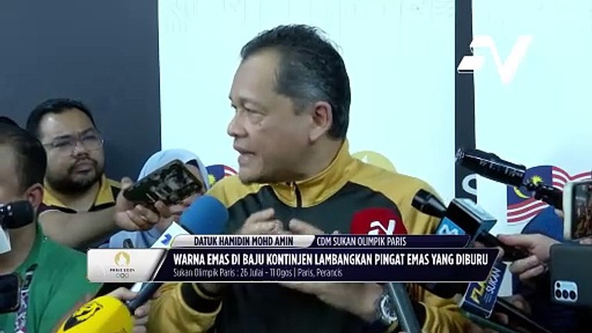 Warna emas di baju kontinjen lambangkan misi emas pertama Malaysia di ...