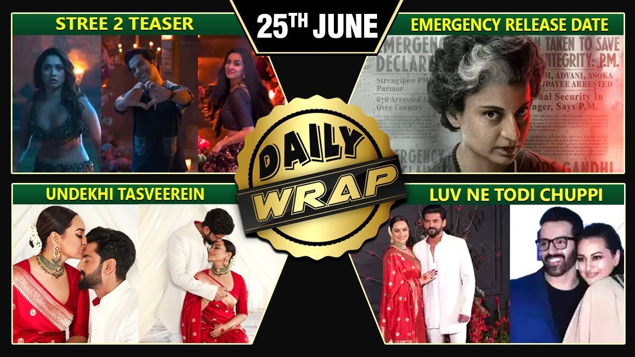 Unseen Pic Of Sonakshi and Zaheer, Karan Took Break From Koffee With Karan, Stree 2 Teaser Top 10 News
