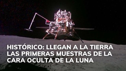 Histórico: llegan a la Tierra las primeras muestras de la cara oculta de la Luna