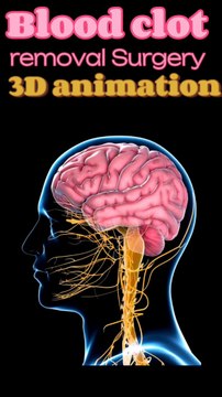 Blood clot removal animation| रक्त का थक्का हटाने का एनीमेशन الرسوم المتحركة لإزالة جلطة الدم রক্ত জমাট অপসারণ অ্যানিমেশন 血塊清除動畫 Brain Clot Surgery Animation रक्त का थक्का जमने का एनीमेशन | #Viral #Shorts #Shortfeeds #drsadia1446 #Doctor