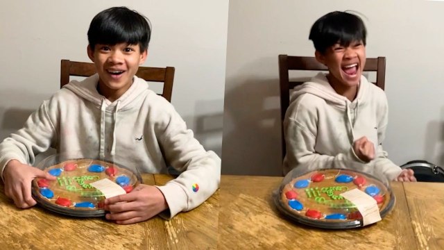 Boy From Philippines Surprised With Adoption Cake By U.S. Family | Happily TV