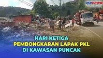 Pembongkaran Lapak PKL di Kawasan Puncak, Pedagang dan Satpol PP kembali Bentrok