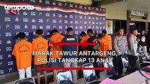 Marak Tawur Antargeng, Polisi Tangkap 13 Anak