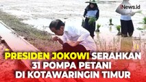 Antisipasi Kekeringan Panjang,  Presiden Jokowi Bagikan 31 Pompa ke Petani di Kotawaringin Timur