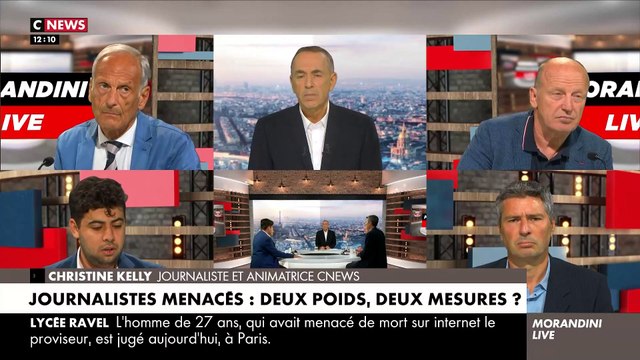 Colère de Christine Kelly dans Morandini Live : Tout le monde se mobilise contre les menaces de mort à Karim Rissouli car il est du bon côté! Pour moi, personne n'a bougé. Aucun soutien politique, aucun article, aucune dépêche! - Regardez