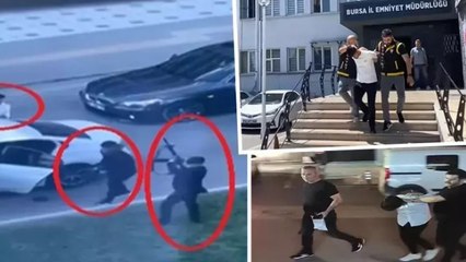 Düğün konvoyunda uzun namlulu silahlarla havaya ateş açanlar suç makinesi çıktı