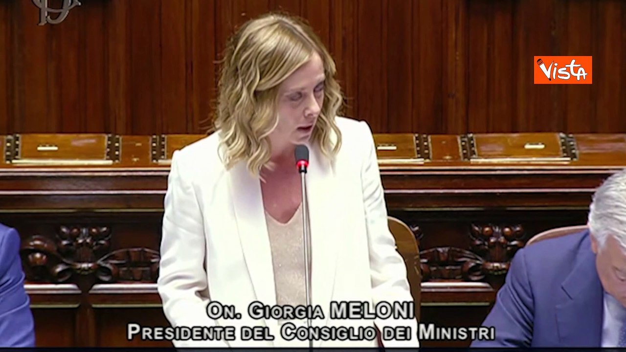 Meloni: "In Ue schiero Italia dove sta interesse nazionale, non dove vuole il Pd"
