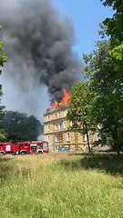 Pożar pałacu w Jelczu-Laskowice