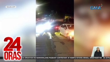1 sugatan sa karambola ng 13 sasakyan; truck, nawalan umano ng preno | 24 Oras