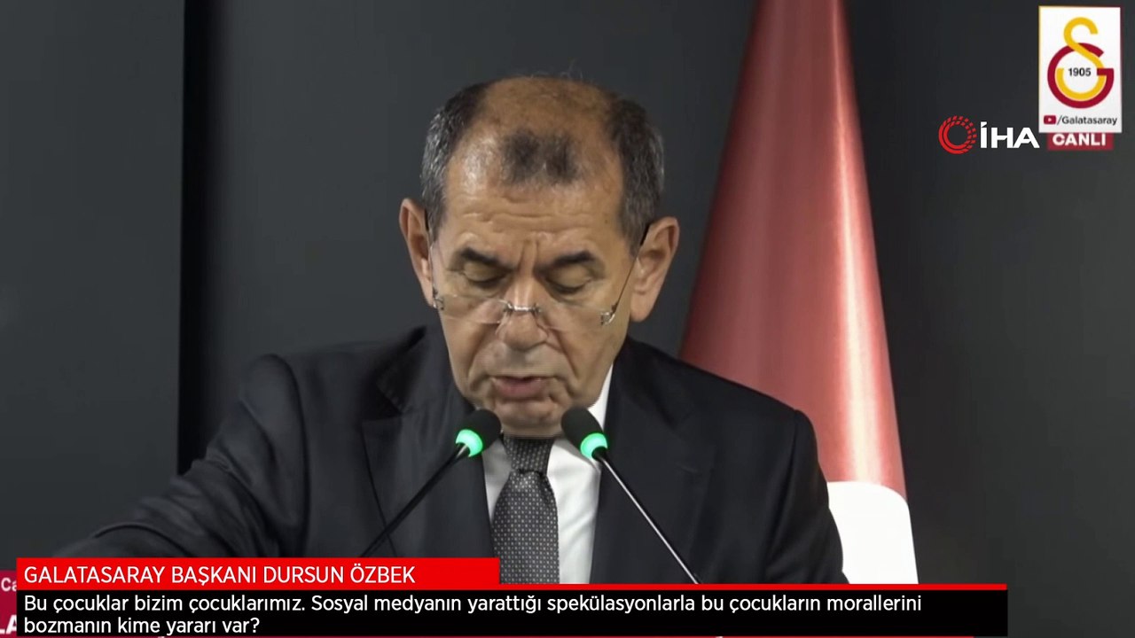 Dursun Özbek: İnanıyorum ki kardeşlerimiz bu kirli oyunlara en iyi cevabı sahada verecektir