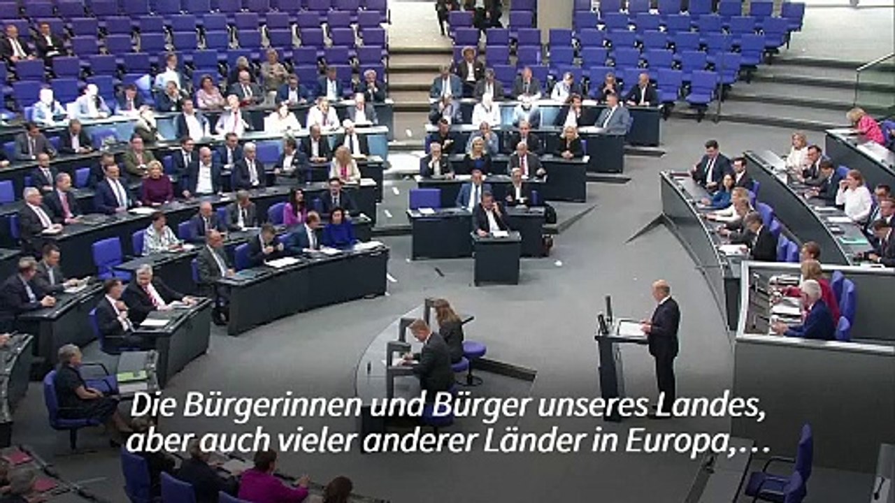 Scholz räumt Vertrauenskrise ein - und will für Zuversicht sorgen