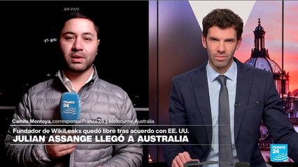 Informe desde Melbourne: Assange llega a Canberra tras declararse culpable en las Islas Marianas