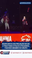 ROUPA NOVA USA PROJEÇÃO DE LED E 'TRAZ' PARA O PALCO O PAULINHO, FAL3CIDO MEMBRO DO GRUPO