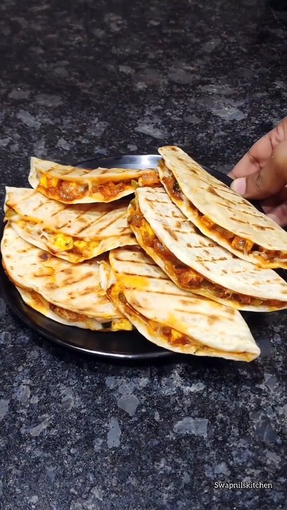 Instant Paneer wrap homestyle