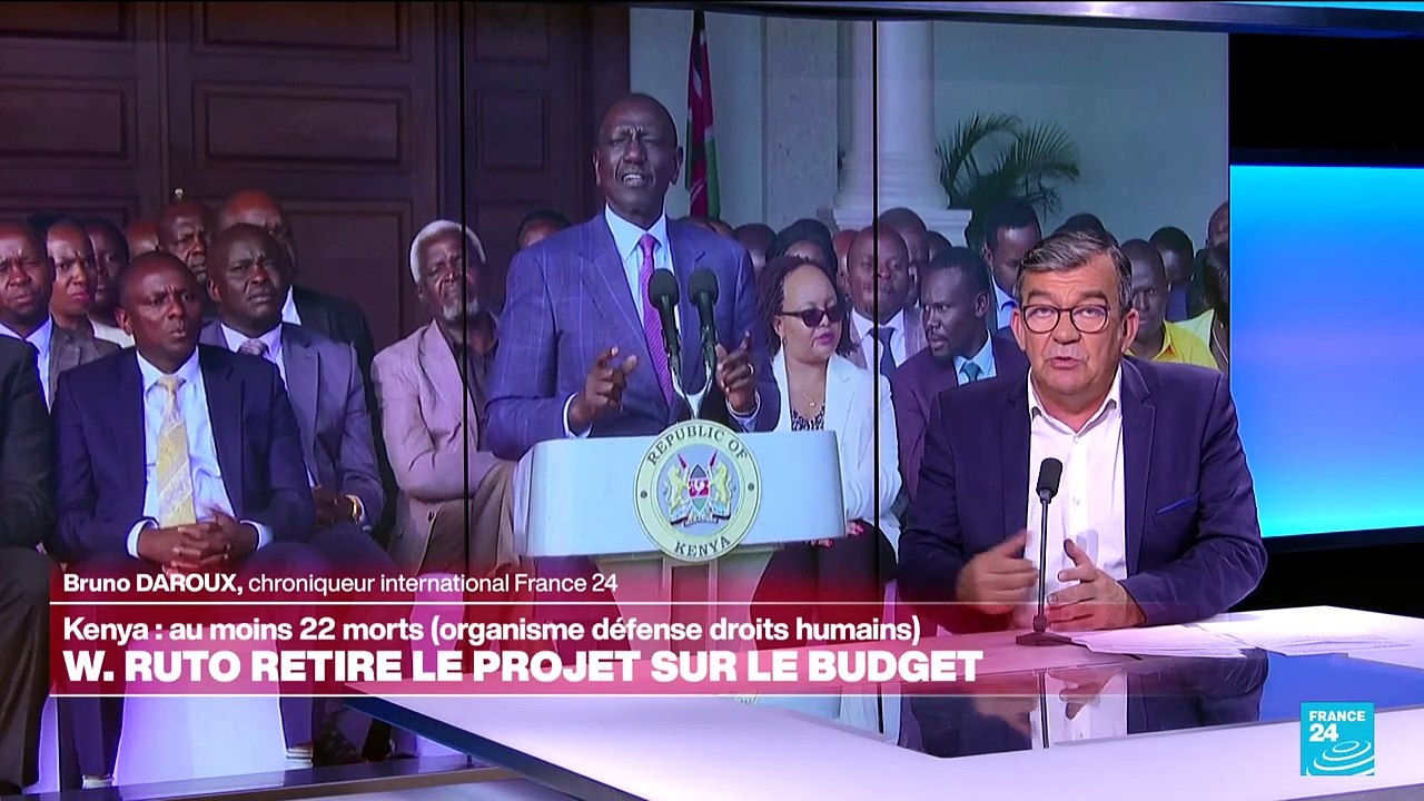 Manifestations au Kenya : le président Ruto annonce le retrait du projet de budget