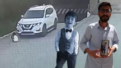 Site bahçesinde garajdan çıkan otomobilin altında kalan Alparslan, ailenin tek çocuğuymuş