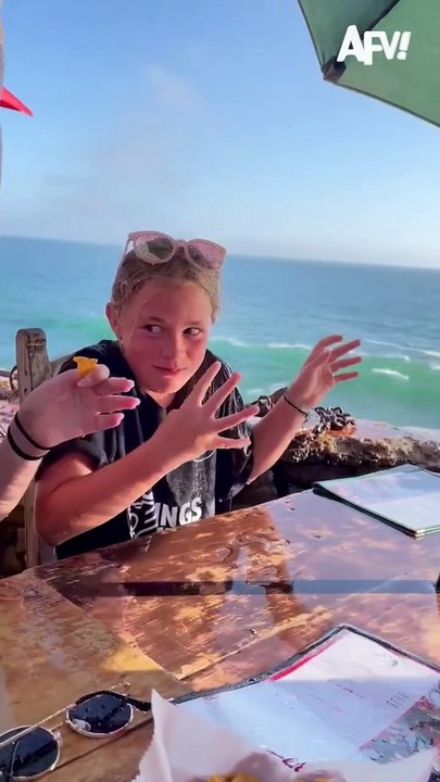 Do you have another table   #wave #beach #funny