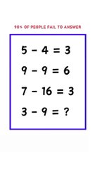 Tricky Maths Riddle