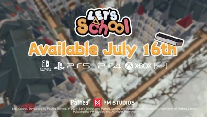 Let's School Official Console Release Date Announcement Trailer