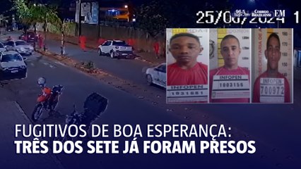Capturados 3 detentos que fugiram de presídio em Boa Esperança