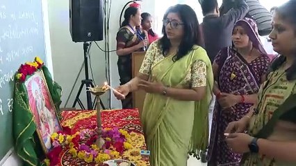 AHMEDABAD ADARSH TELAV SHALA PRAVESHOTSAV & KANYA KELAVANI MAHOTSAV 2024 UJAVANI BY ANJUBEN SHARMA